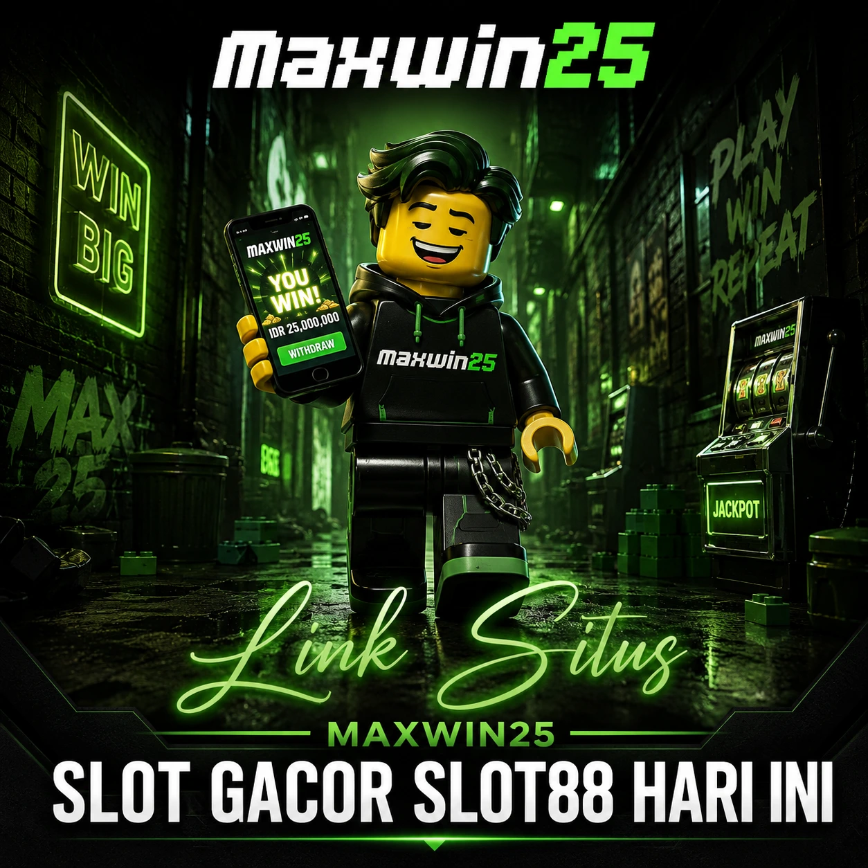 Thumbnail 1 of 3, Poster, MAXWIN25: Daftar Situs Slot88 Hari Ini RTP Live Terupdate designed and sold by MAXWIN25.